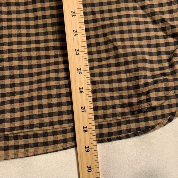 Men’s H&M Long Sleeve Black & Brown Checkered Shirt Size XL Like New​​​​​​​​​ - Picture 2 of 6